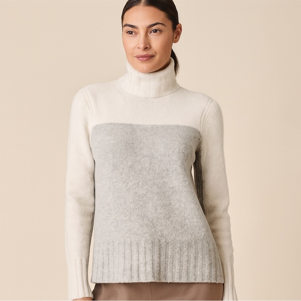 J. Crew Wool Colorblock Sweater Size Small